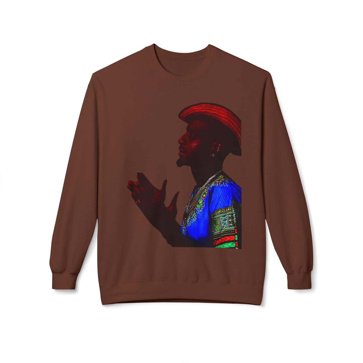 shirt local Cultural Vibes Crewneck Sweatshirt, Unisex Fleece Sweater, Ethnic Apparel, Holiday Gift, Cozy Fashion
