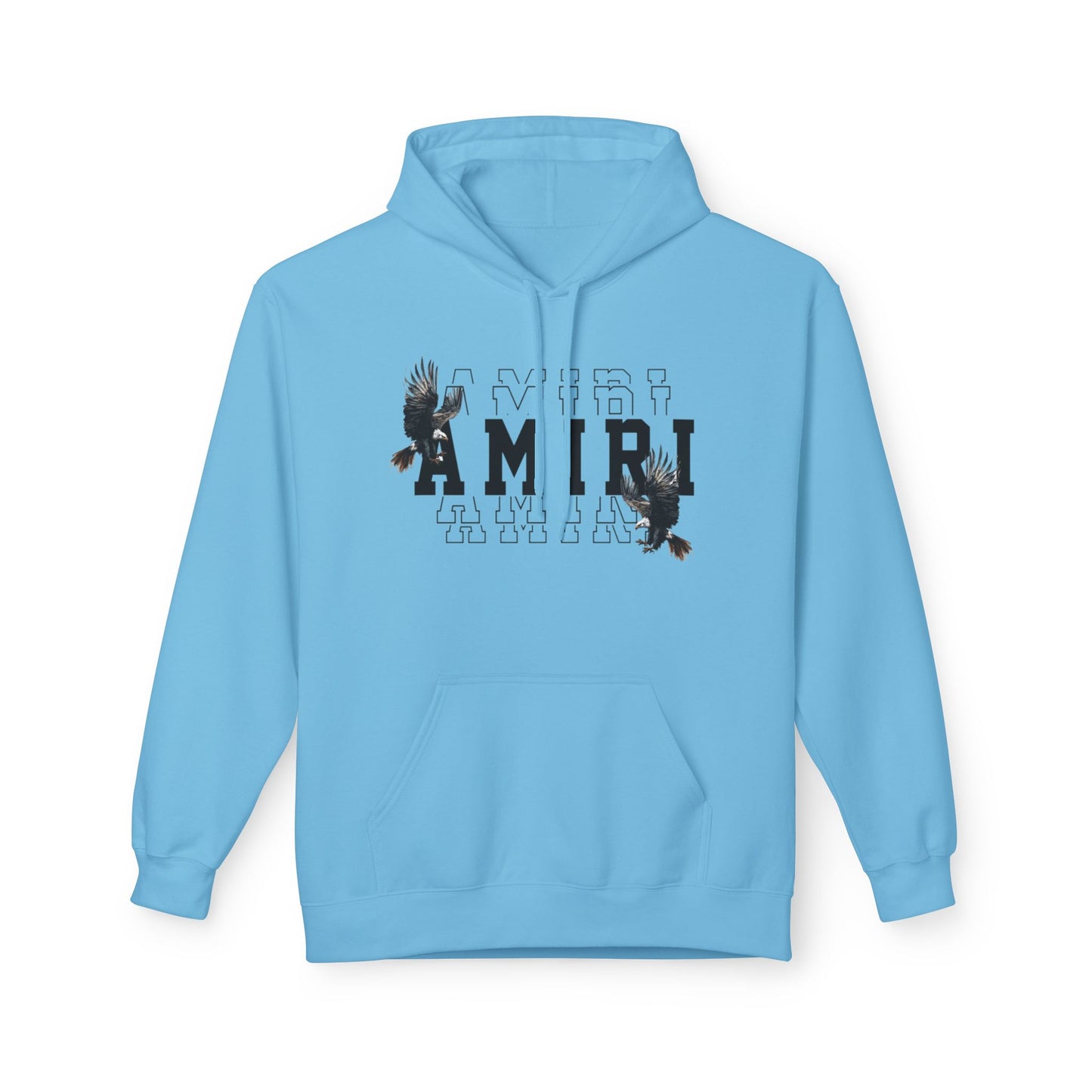 Amiri Graphic Hoodie — Raven College Lettering Streetwear Pullover