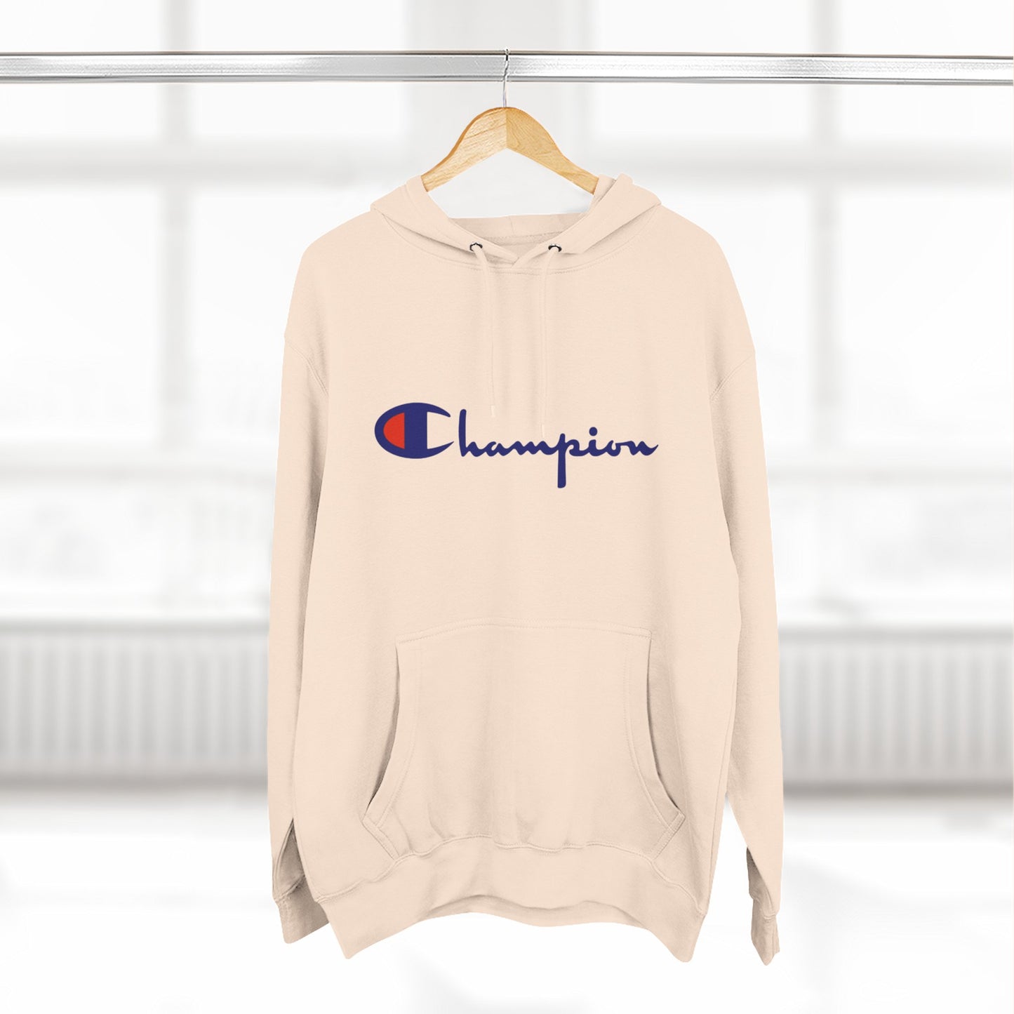 Champion Logo Hoodie – Classic Script Athletic Pullover