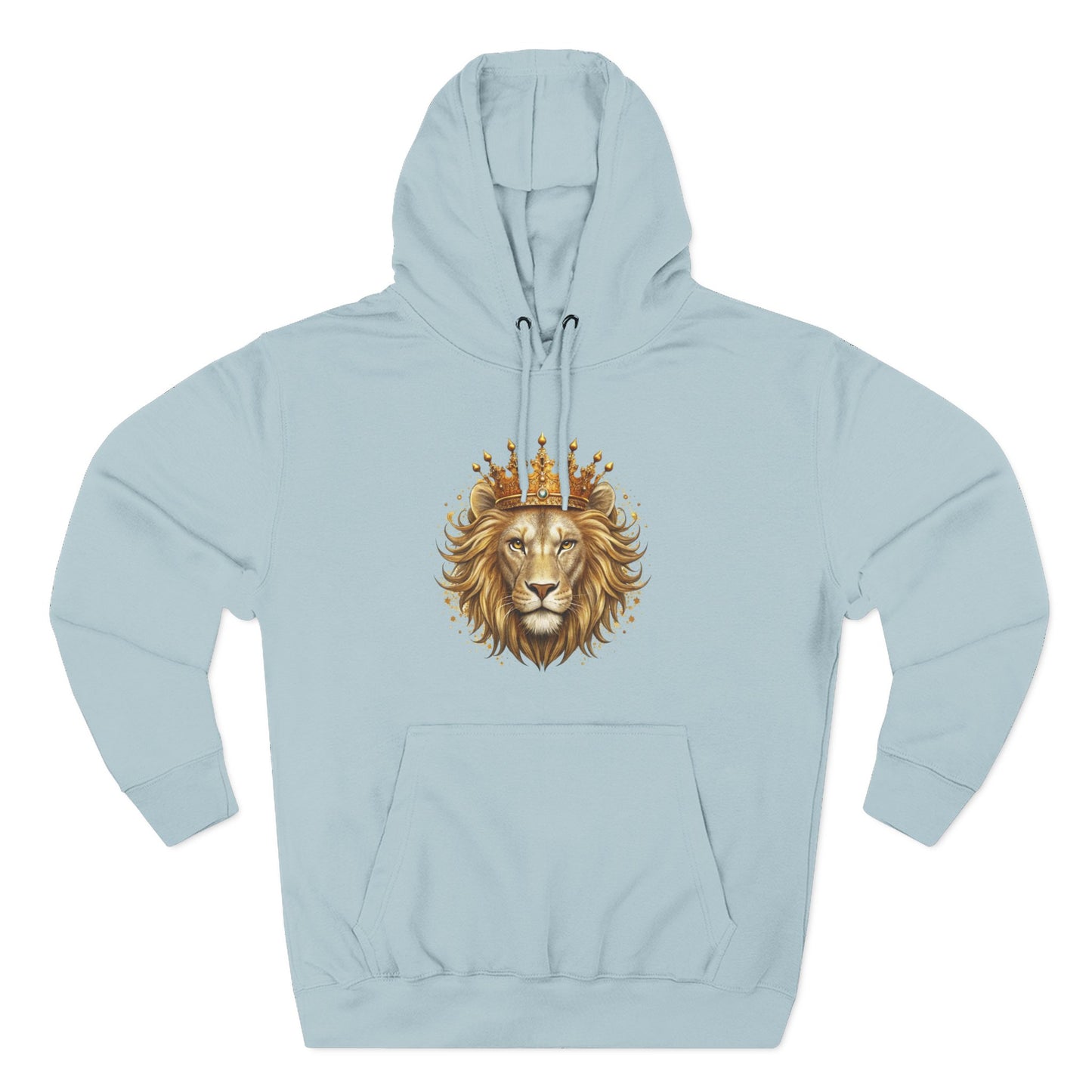 Lion with Crown Hoodie — Regal King Lion Graphic Sweatshirt