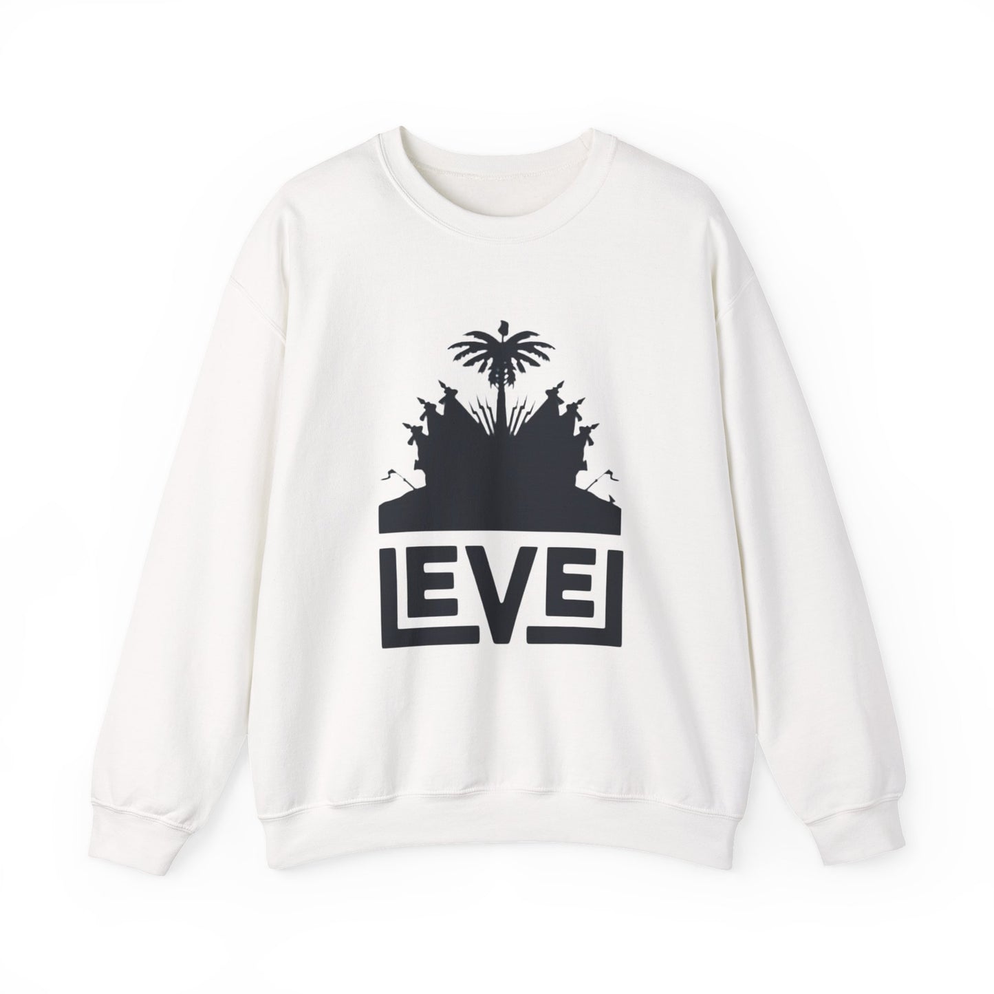 Urban Level Vibe Crewneck Sweatshirt | Unisex Casual Wear, Trendy Layering, Gift for Him/Her, Street Style, Everyday Comfort