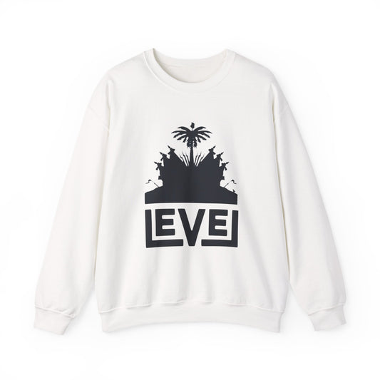 Urban Level Vibe Crewneck Sweatshirt | Unisex Casual Wear, Trendy Layering, Gift for Him/Her, Street Style, Everyday Comfort
