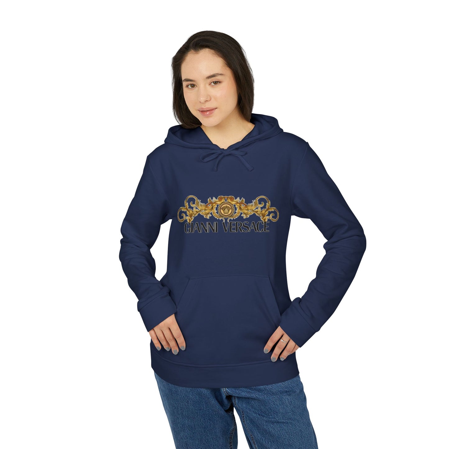 Versace-Inspired Unisex Fleece Hoodie