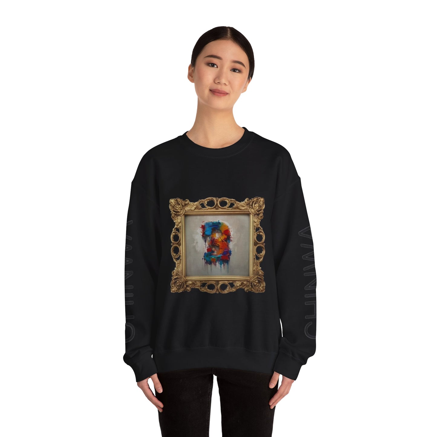 Artistic Unisex Crewneck Sweatshirt - Cozy, Unique Gift for Art Lovers, Casual Wear, Layering Piece, Trendy Fashion Statement