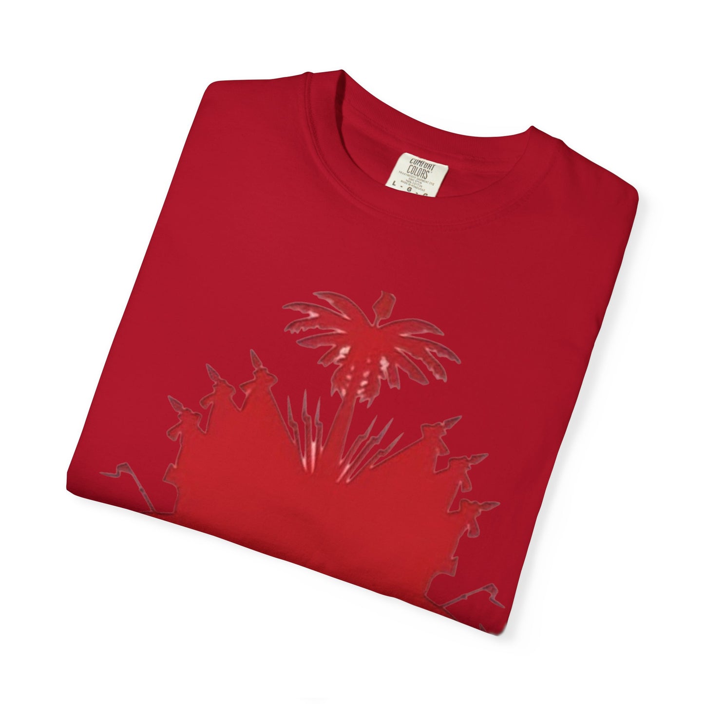 haiti Garment-Dyed T-Shirt with 'LEVEL' Design, Casual Wear, Street Style Tee, Gift for Gamers, Unique Graphic Shirt