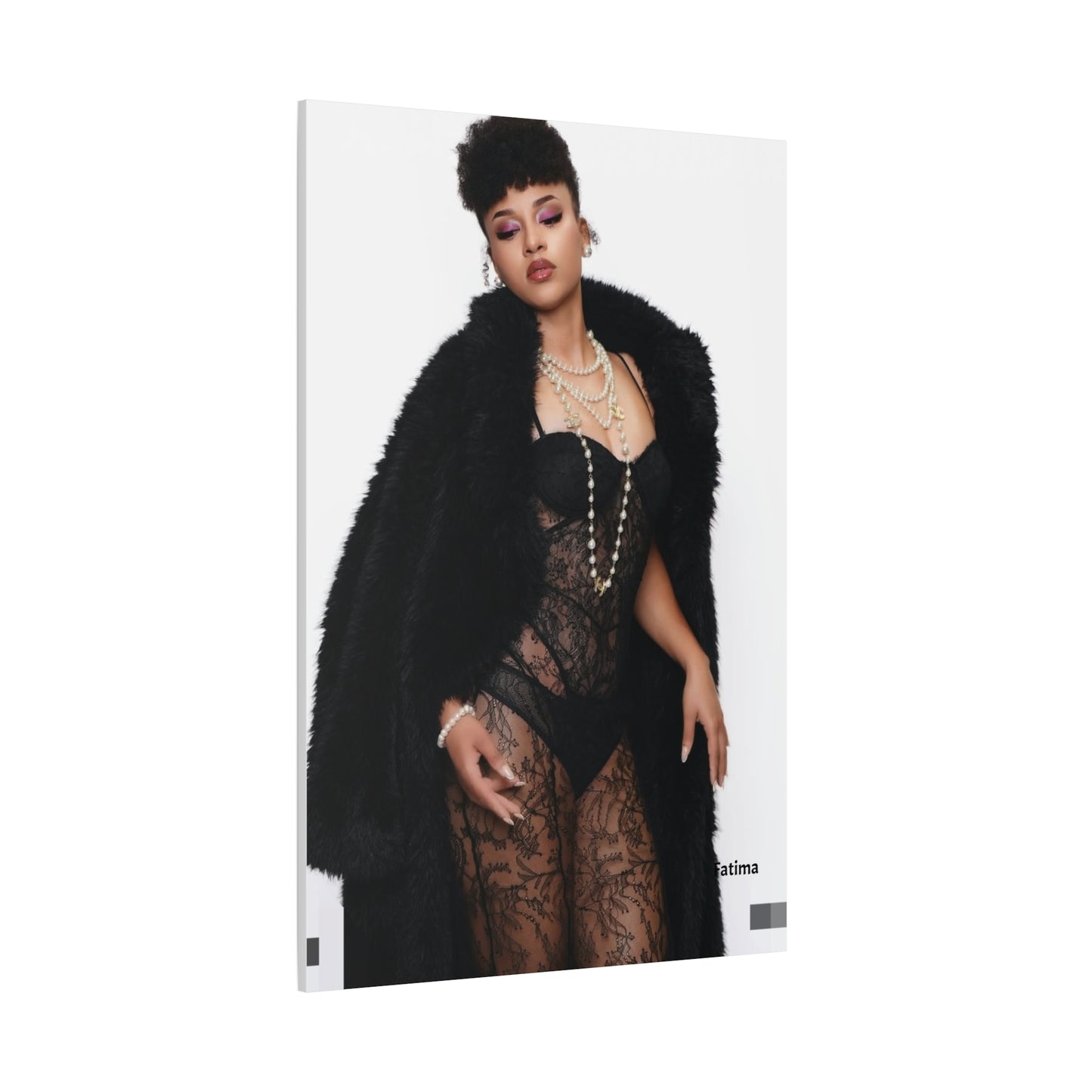 Elegant Stretched Canvas Print, Wall Art, Home Decor, Gift for Her, Modern Artwork, Fashion Photography