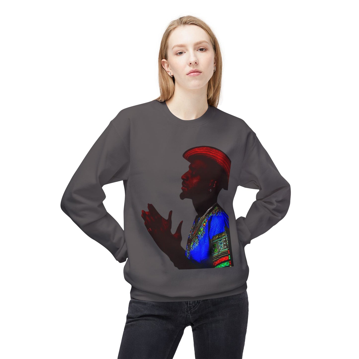 shirt local Cultural Vibes Crewneck Sweatshirt, Unisex Fleece Sweater, Ethnic Apparel, Holiday Gift, Cozy Fashion