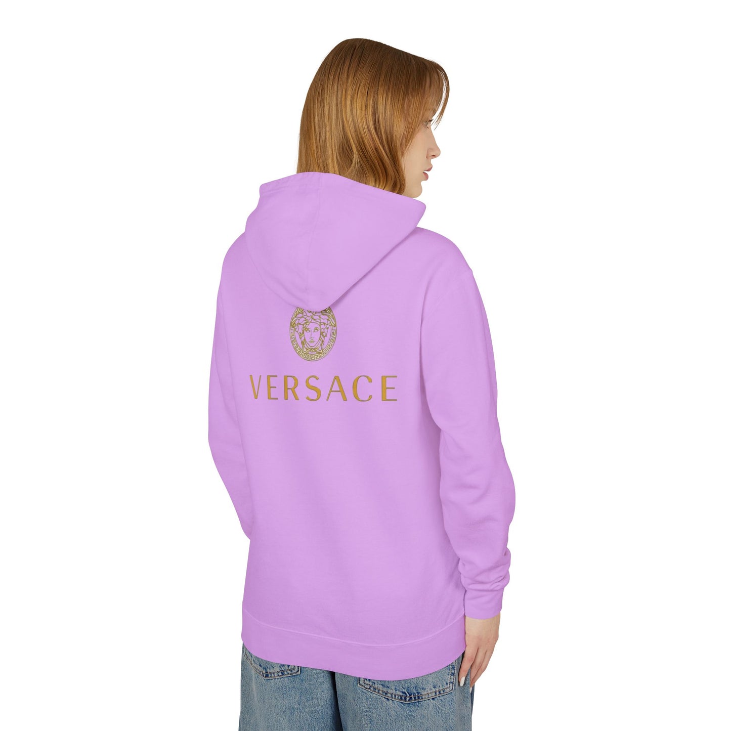Chic Designer Hoodie with Versace Inspired Design, Luxury Sweatshirt, Fashion Layering Piece, Gift for Trendsetters, Unisex Casual Wear