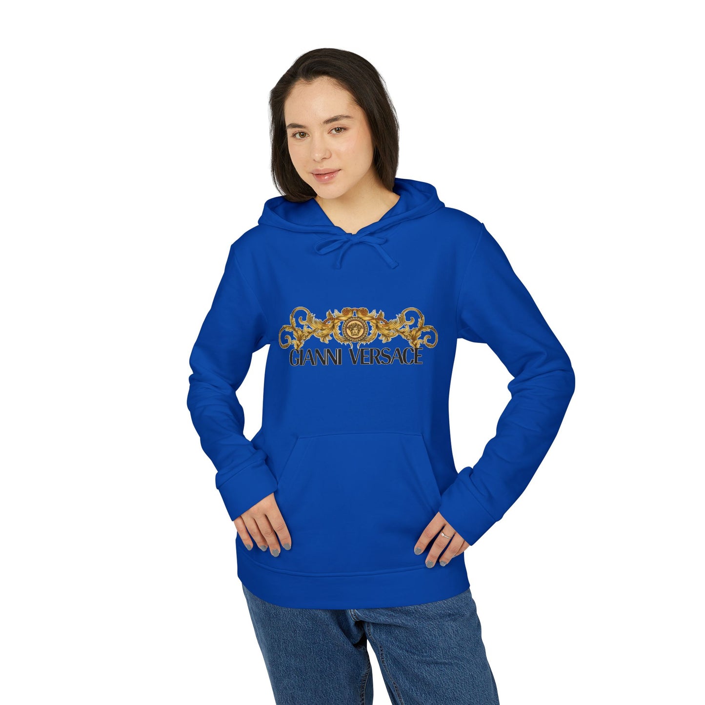 Versace-Inspired Unisex Fleece Hoodie
