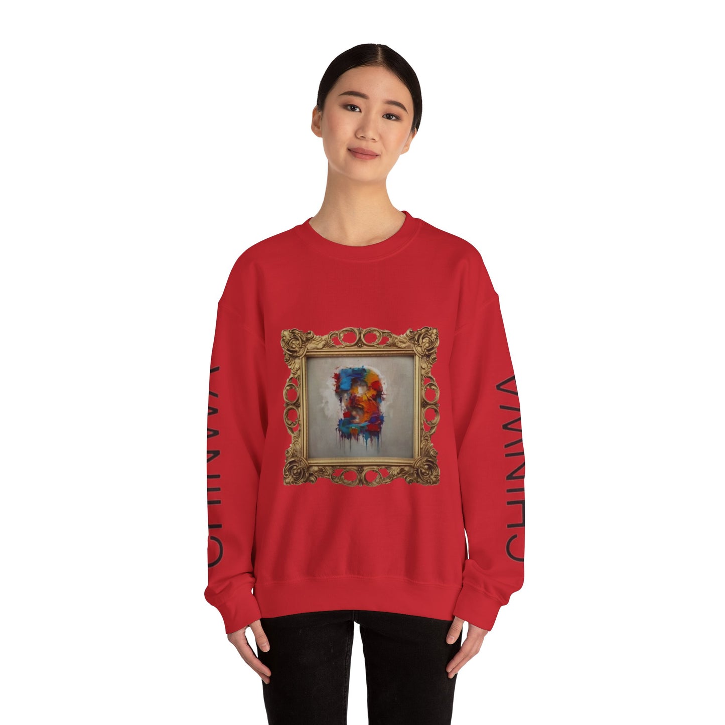 Artistic Unisex Crewneck Sweatshirt - Cozy, Unique Gift for Art Lovers, Casual Wear, Layering Piece, Trendy Fashion Statement