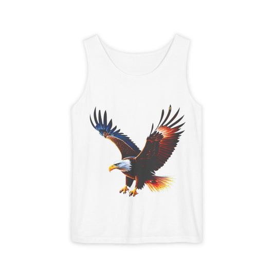 Bald Eagle Graphic Tank Top — Patriotic Flying Eagle Tee