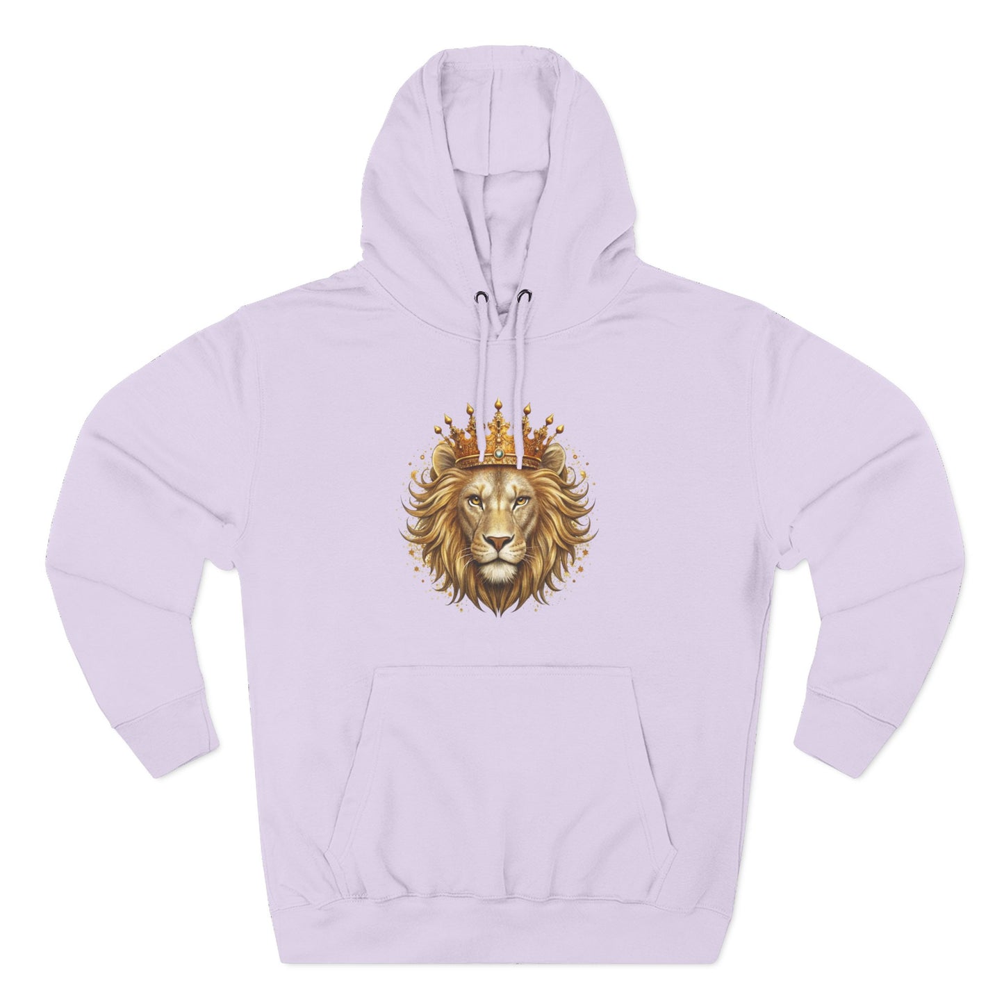 Lion with Crown Hoodie — Regal King Lion Graphic Sweatshirt