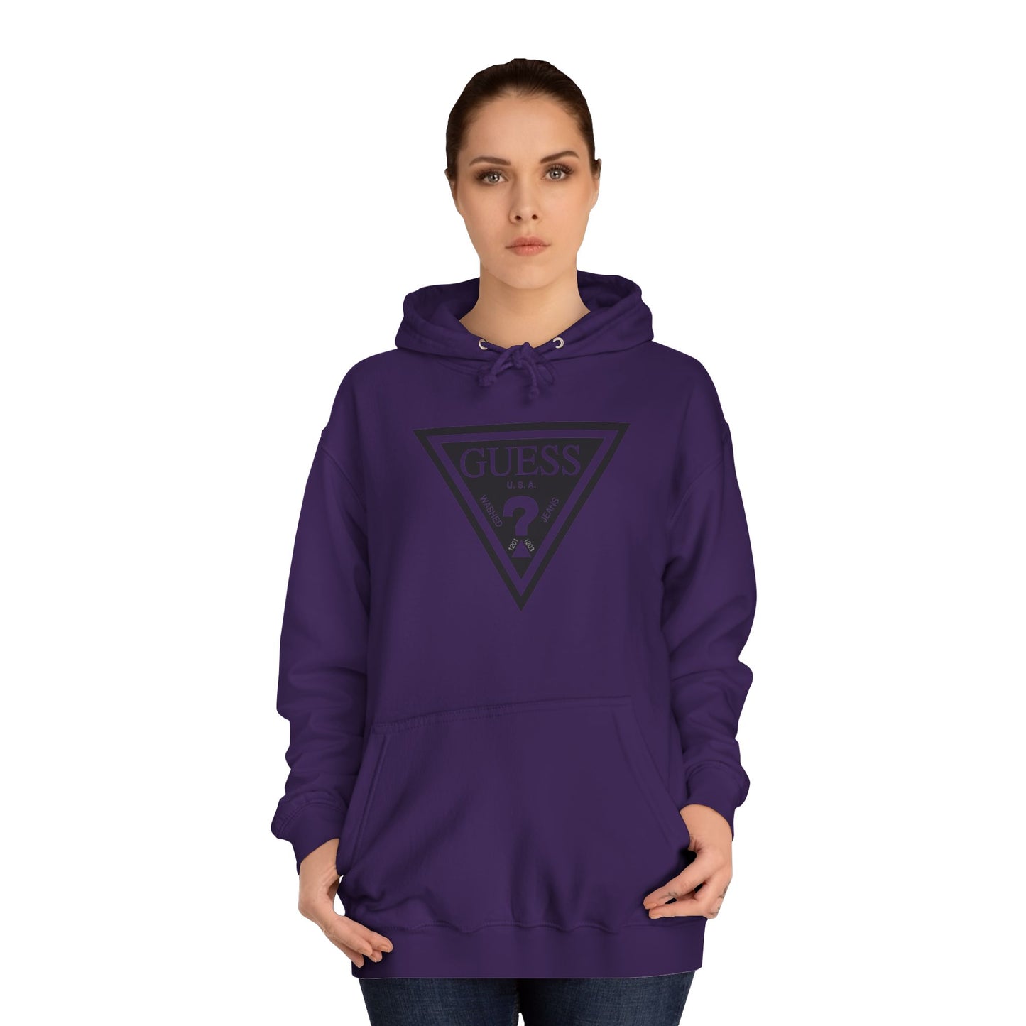 Unisex College Hoodie - Classic Guess Design